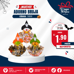 ADORNO COLGANTE BRUJA HALLOWEN