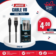 CABLE USB TIPO V8