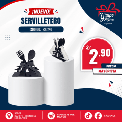 SERVILLETERO CUBIERTO