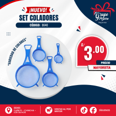 SET DE COLADOR X4 - Y