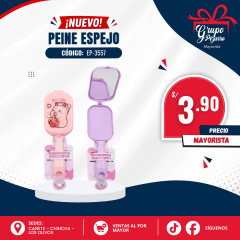 CEPILLO DE CABELLO CON ESPEJO