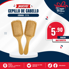CEPILLO DE CABELLO  MADERA