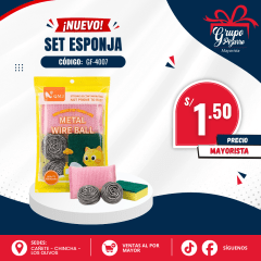 SET DE LIMPIEZA  PARA PLATOS