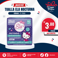 TOALLA H. NOCTURNA ELA