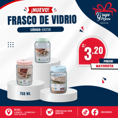 FRASCO VIDRIO 750ML