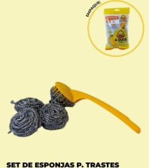 SET DE ESPONJA METAL DUCK