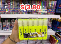 RESALTADOR AMARILLO X6