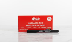 MARCADOR DOBLE PUNTA X12 DIALE