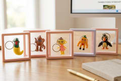 LLAVERO BRAINROTS MARCO FLOTANTE