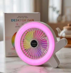 VENTILADOR + PARLANTE CON LUCES