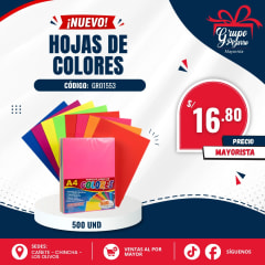 HOJAS DE COLORES 500 H0JAS