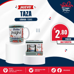 TAZA LOZA PAPA EN CAJA