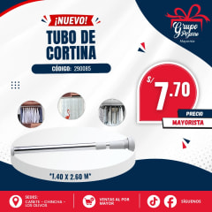 TUBO DE CORTINA 140-260CM