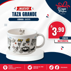 TAZA DE LOZA GRANDE
