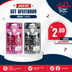 SET DE AFEITADOR RAZORS MEN X3