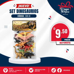 SET DE DINOSAURIOS BOLSA