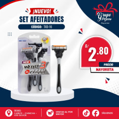 SET DE AFEITADORES X5 WETELL HOMBRE Y MUJER