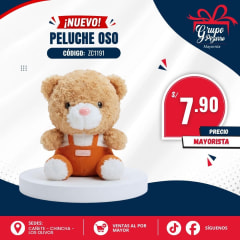 PELUCHE T/OSO C/OVEROL
