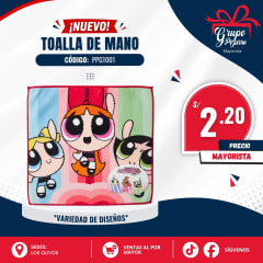 MINI TOALLITA CHICAS SUPER PODEROSAS