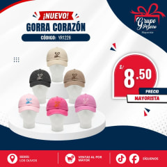 GORRA BORDADA PERU DAMA