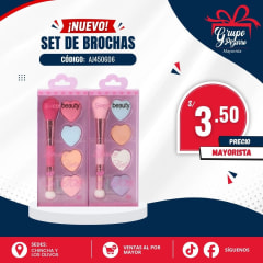 BROCHA C/ ESPONJA DE CORAZON