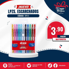 LAPICERO ESCARCHADO X12 - DIALE