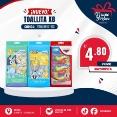 TOALLITA  HUMEDA PACK X8