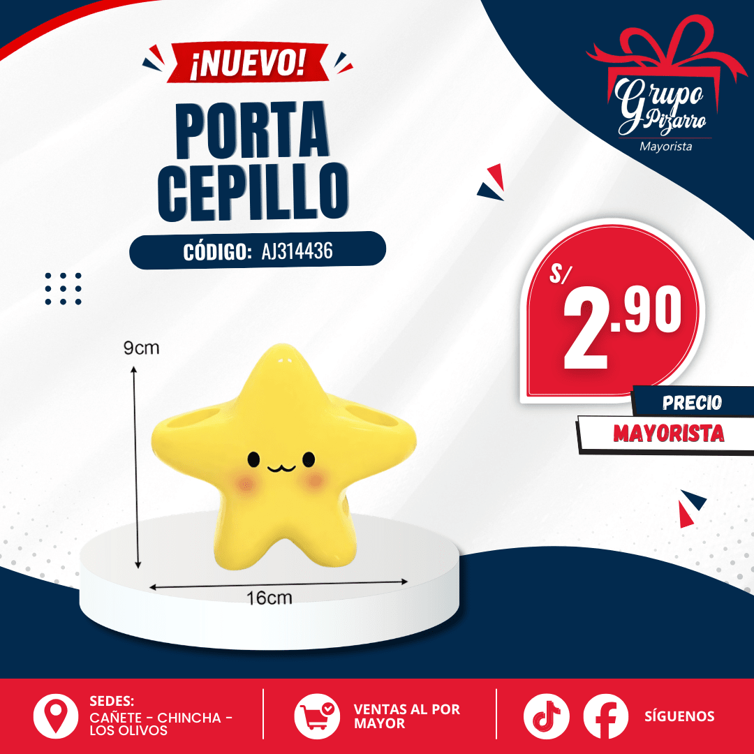 PORTA CEPILLO ESTRELLA CARITA1