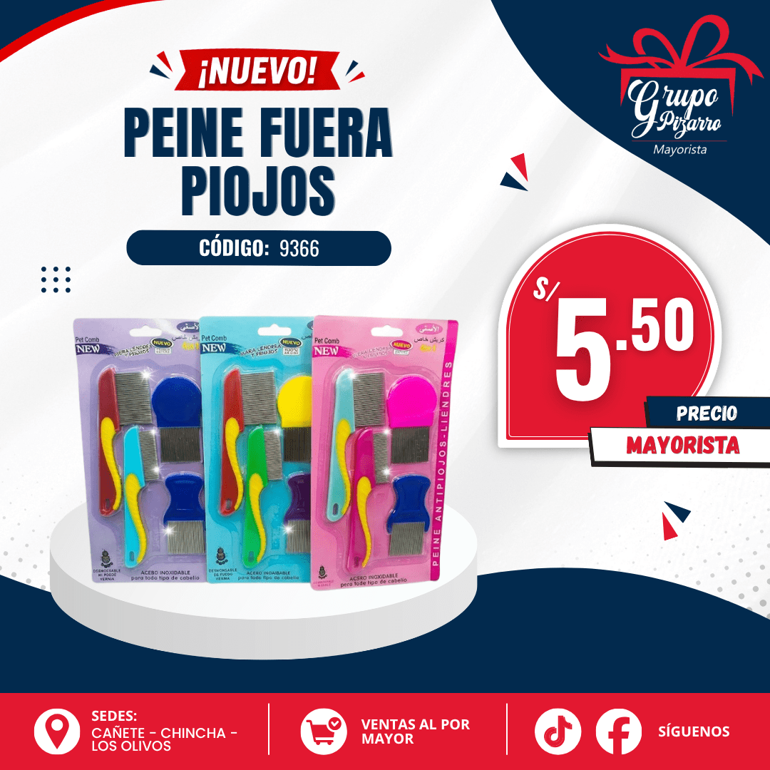 SET DE PEINE FUERA PIOJOS1