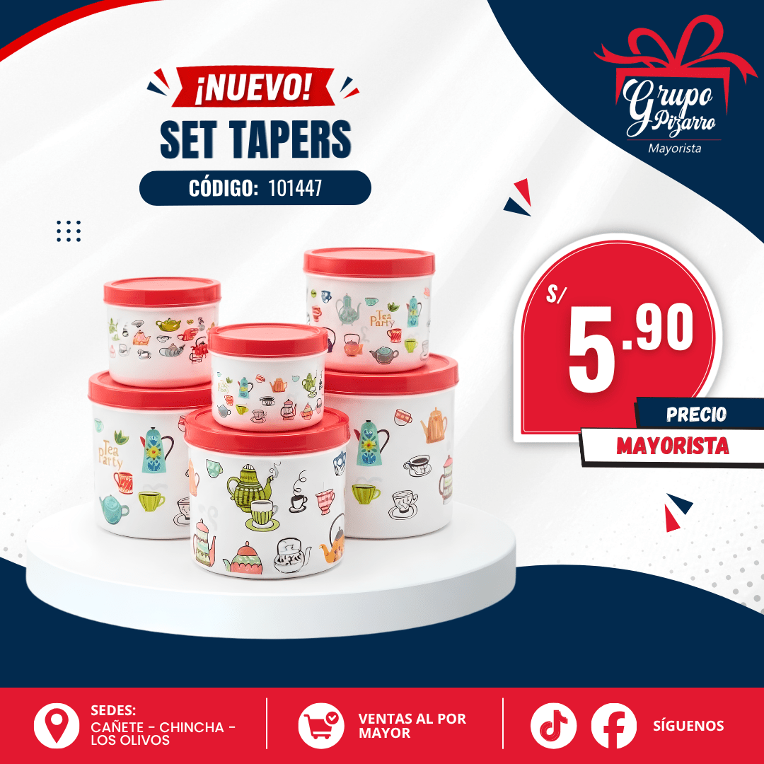 SET DE TAPER X6 COCINA1
