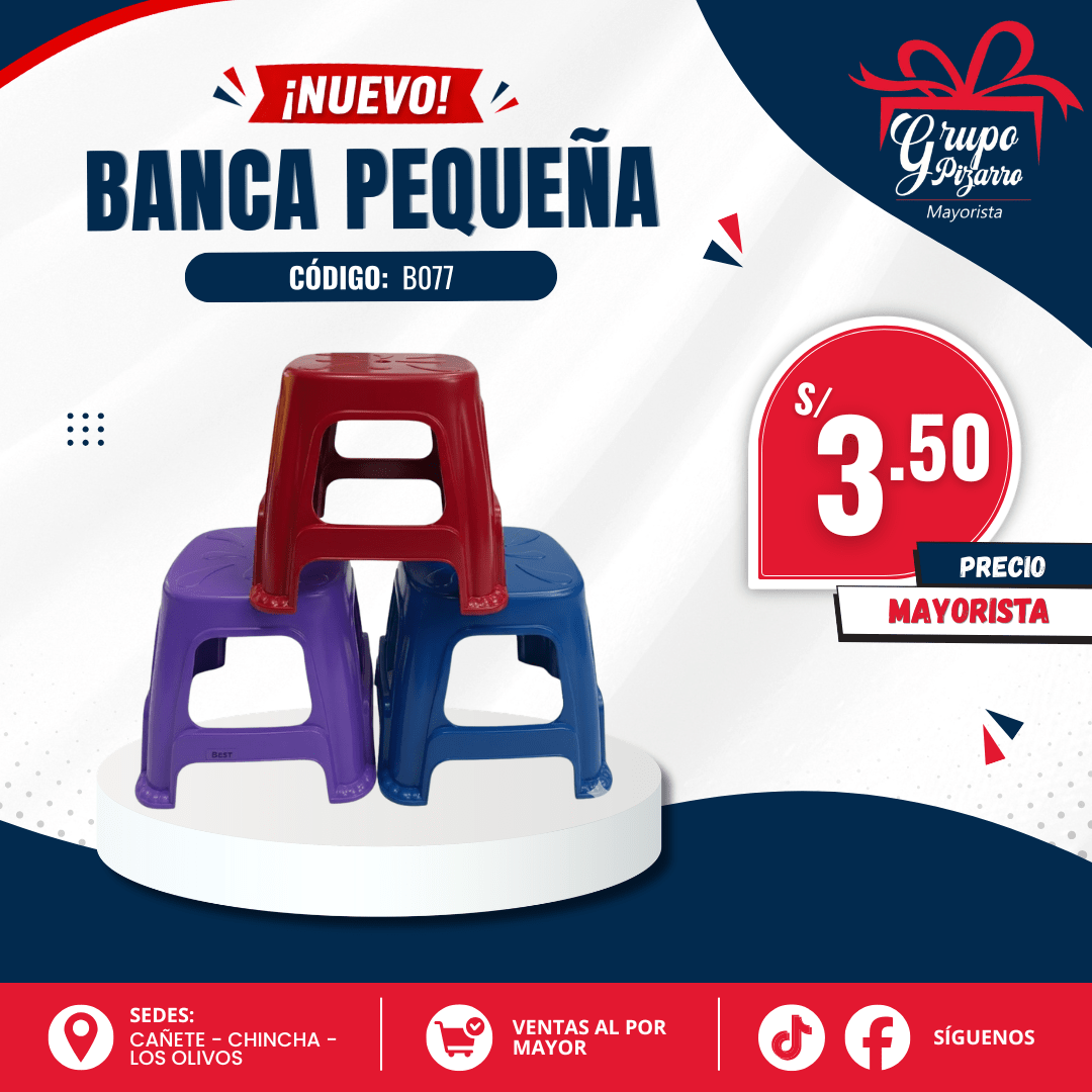 BANCO DE NIÑOS CUADRADO URPI PLAST1