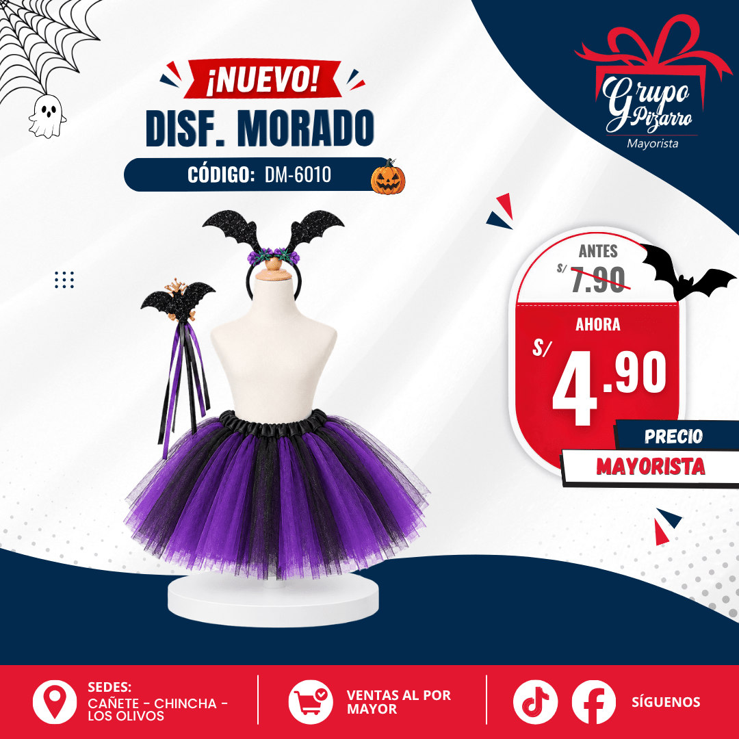 DISFRAS FALDA + VINCHA HALLOWEN2