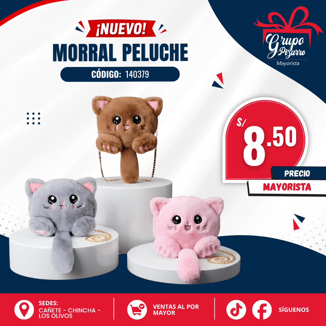 BOLSO PELUCHE CATS1