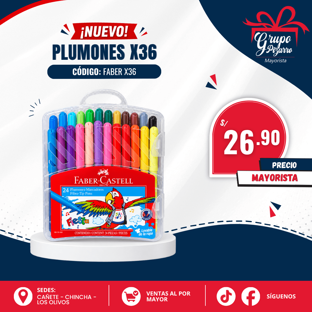PLUMON X36 FABER EN ESTUCHE1