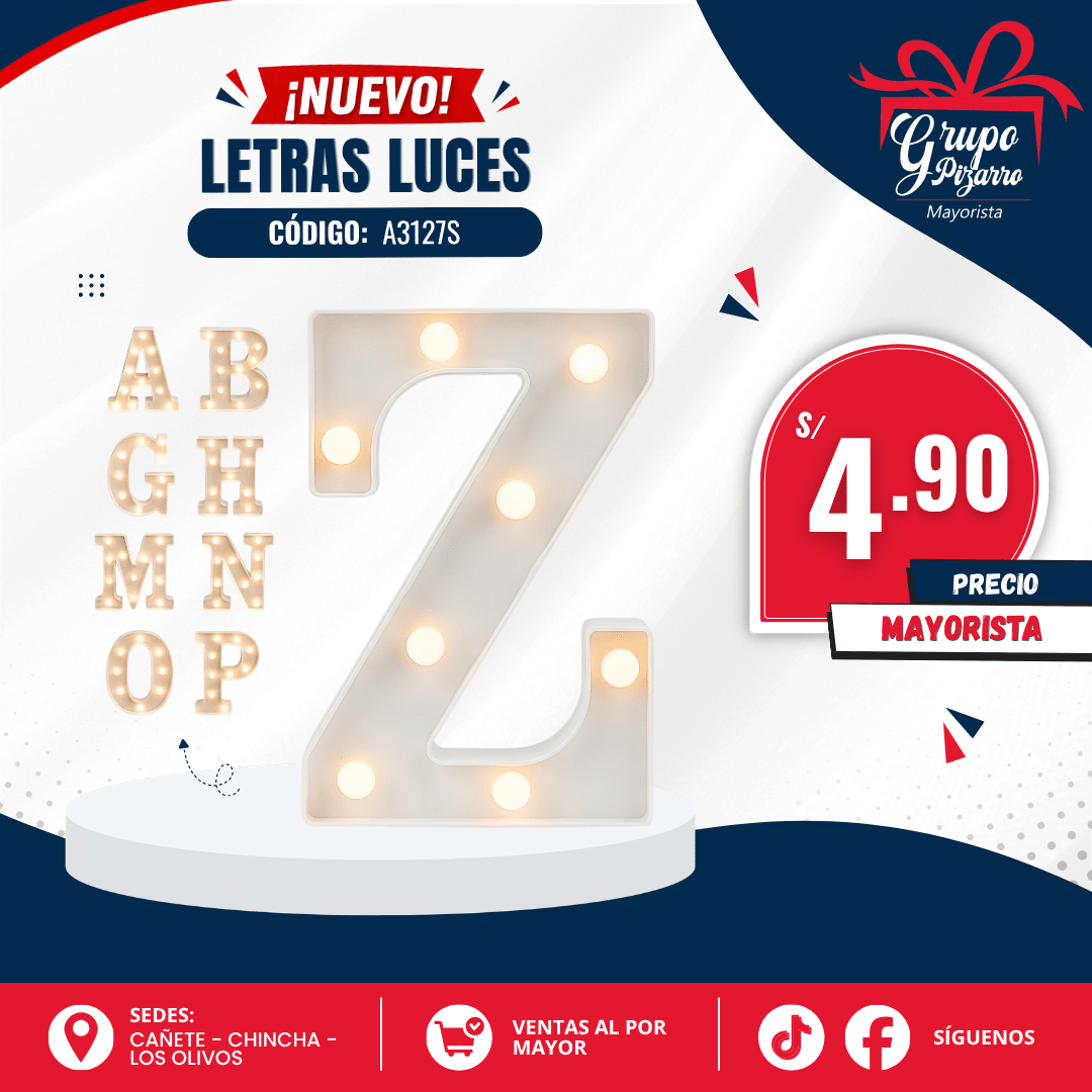 LETRA CON LUCES LED1