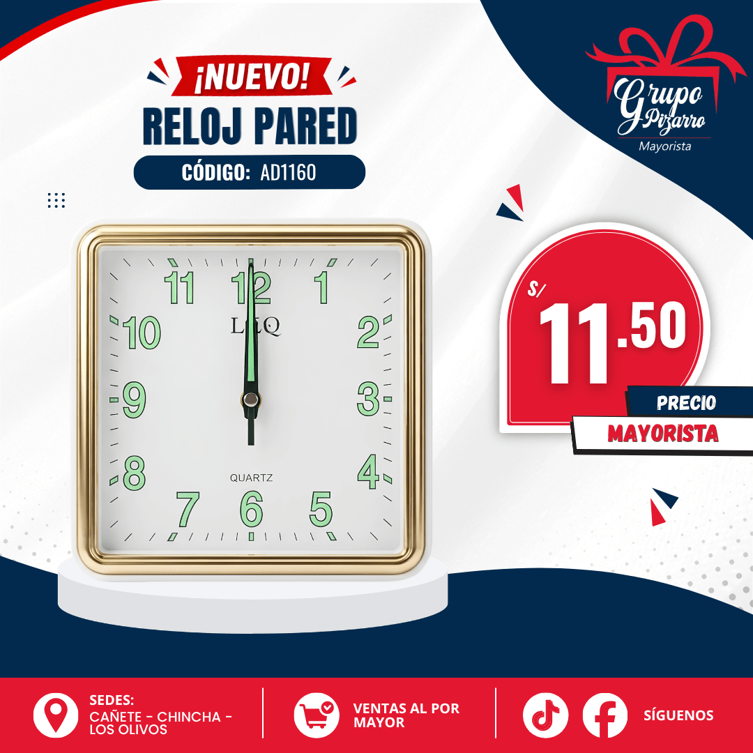 RELOJ PARED AD11601