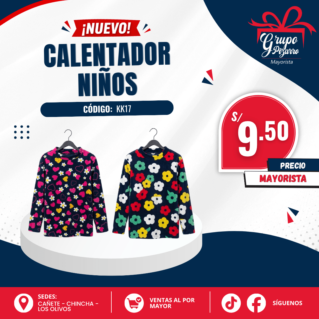 POLERA CALENTADOR DE NIÑOS SURTIDO VIMAS4
