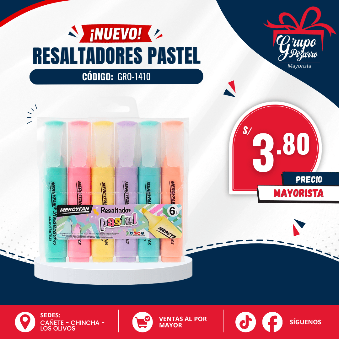 RESALTADOR X6 PASTEL - MERCYFAN1