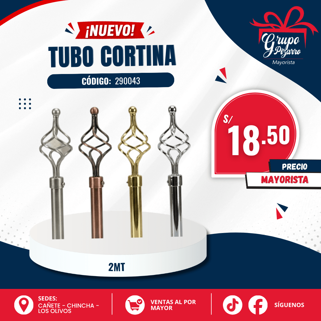 TUBO CORTINA 2MT1