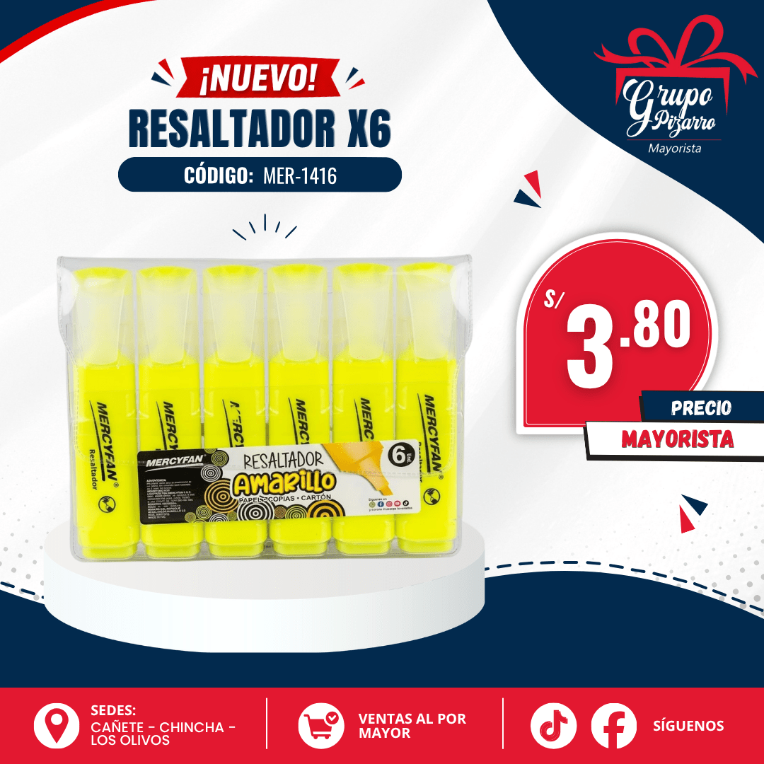 RESALTADOR AMARILLO X61