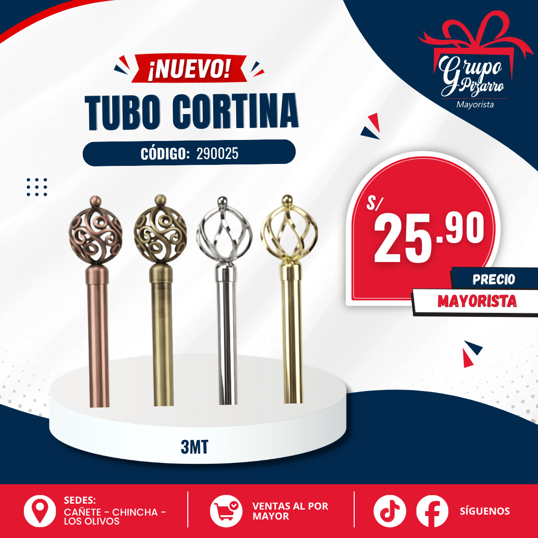 TUBO CORTINA 3MT1