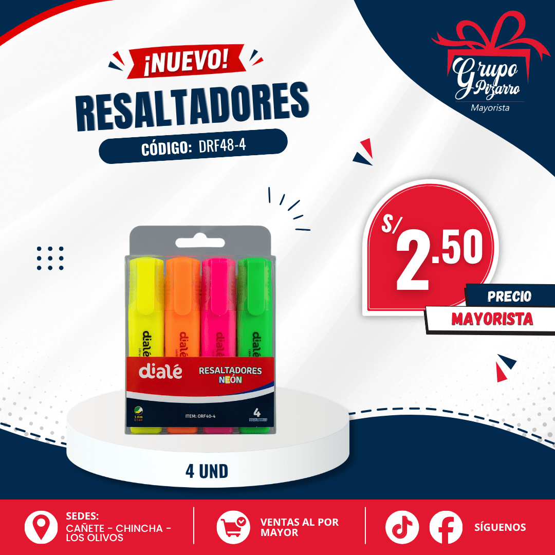 RESALTADORES NEON X4 - DIALE1
