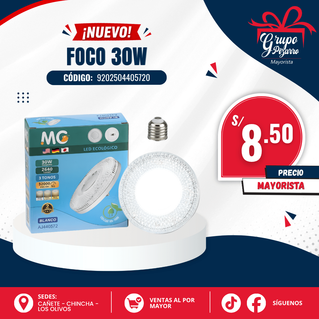 FOCO MANGO  PLANO 30W1