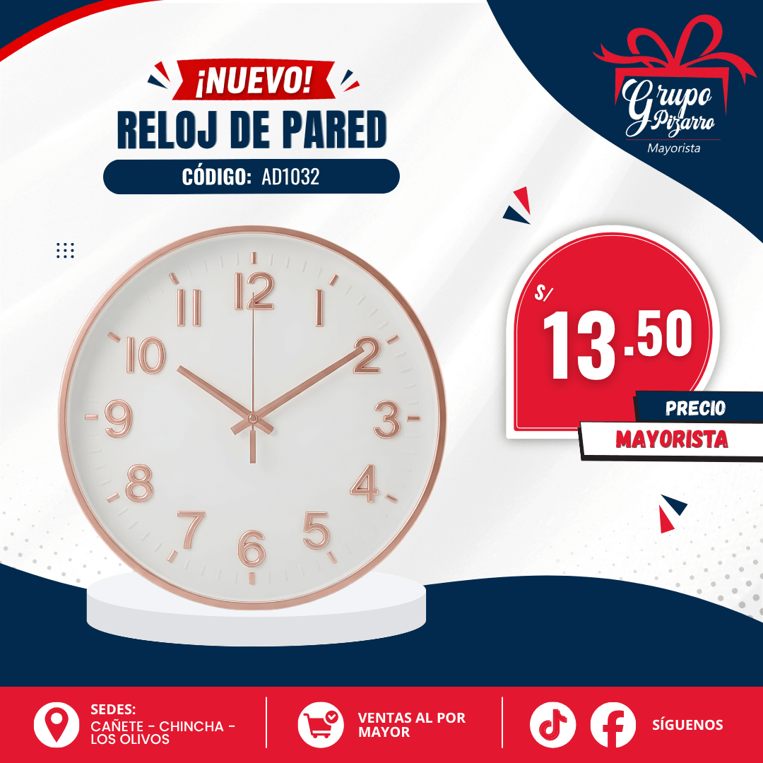 RELOJ PARED AD10321