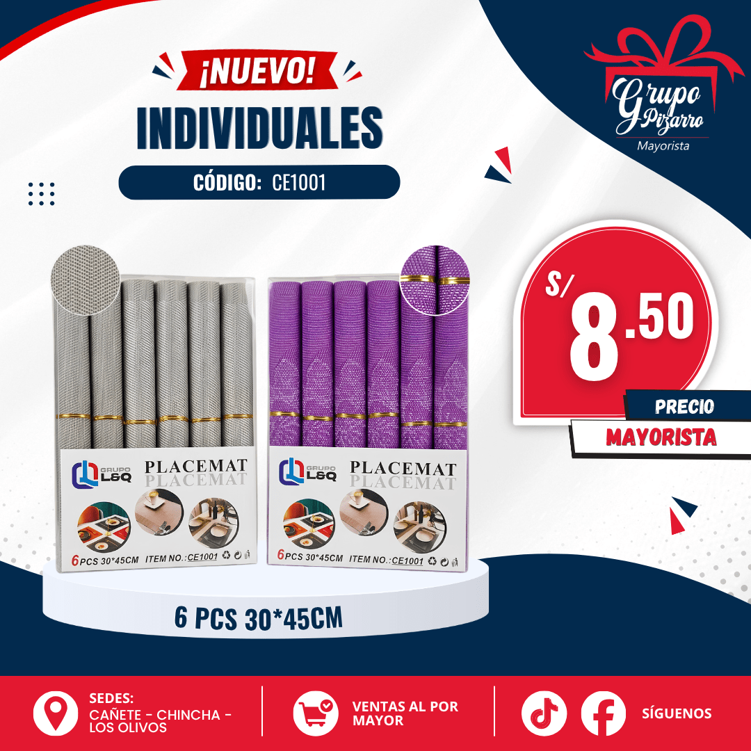 INDIVIDUAL X 6PCS 30X45CM1