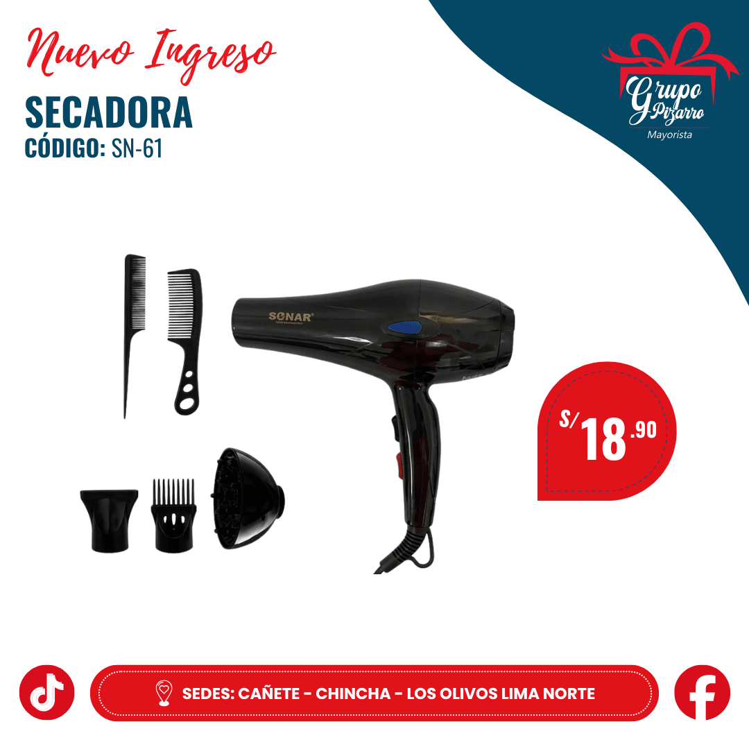 SECADORA SONAR CAJA NEGRA 5 EN 11