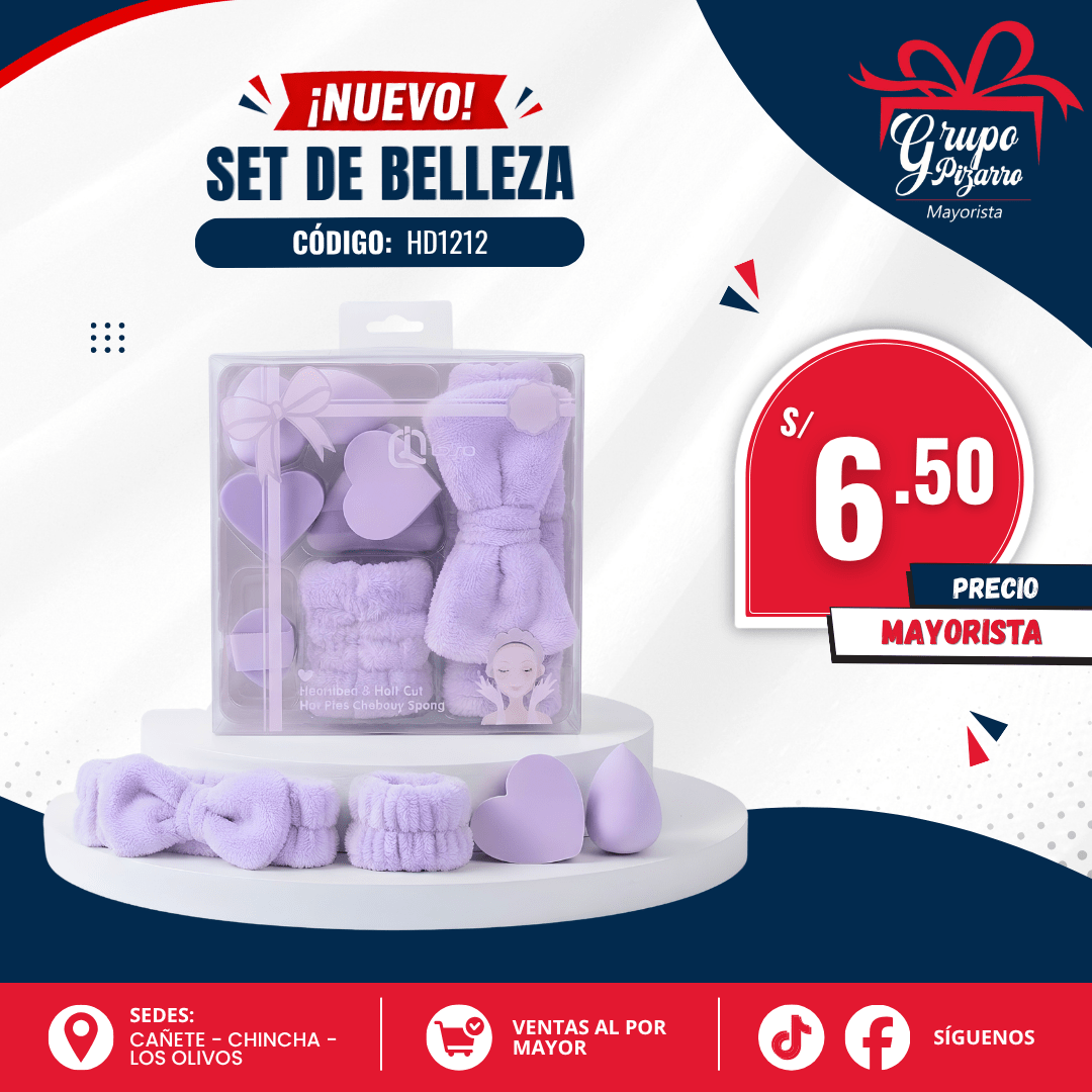SET ESPONJA MAQUILLAJE HD12122
