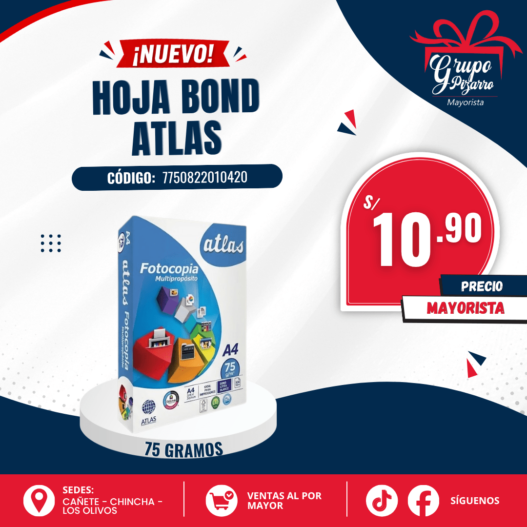 HOJAS ATLAS 75GR1