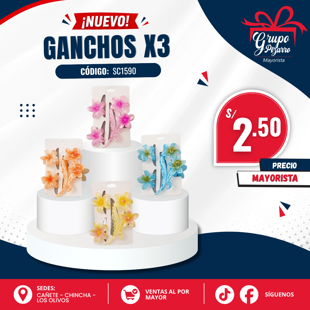 GANCHO FLOR X31