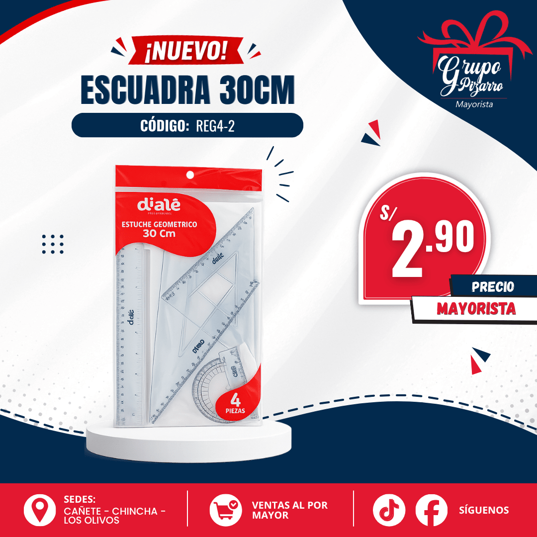 ESTUCHE GEOMETRICO 30 CM1